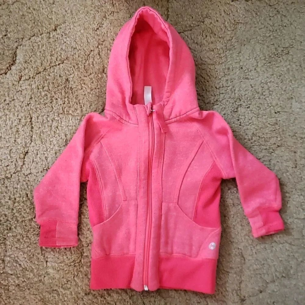 Bright Pink 90° by Reflex Zippered Hoodie Sz 2T